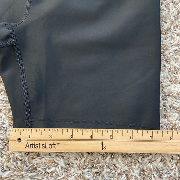 Prana Sculpt Bike Short Women's M Black Fitted High Rise Compressive Support - Picture 11 of 12